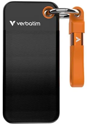 Obrázek produktu pro Externí SSD disk VERBATIM Pocket 2 TB - černý a oranžový