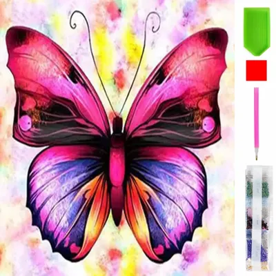 Produktbild von Malen nach Zahlen 5d Diamond Painting Schmetterling Malen nach Zahlen 15x20cm