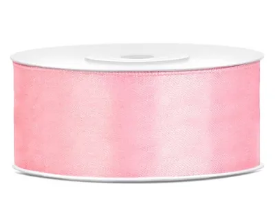Zdjęcie produktu dla Wstążka satynowa różowa 25 m, szerokość 25 mm