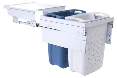 Image de Hailo Collecteur de linge 3270461 Laundry Carrier 45 LC Slide SC 66 litres