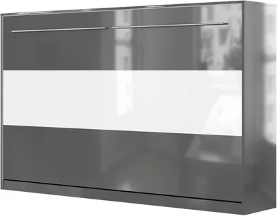 Produktbild von SMARTBett Standard Komfort Lattenrost 120x200 Horizontal Komfort Anthrazit Hochglanz/Anthrazit & Weiss Hochglanz