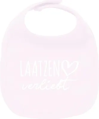 Produktbild von Huuraa Unisex Babylatz Laatzen verliebt Geschenk Babypink  Baumwolle Laatzen Mitbringsel
