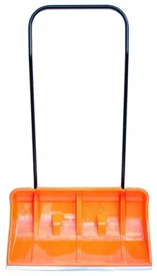 Produktbild von ALSTEN TECH Schneeschieber mit Rädern 80 x 44 cm, Aluminiumkante, Orange
