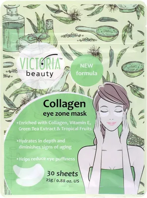 Obrázek produktu pro Victoria Beauty kolagenová maska na oči, maska proti kruhům pod očima, 1 balení po 30 kusech