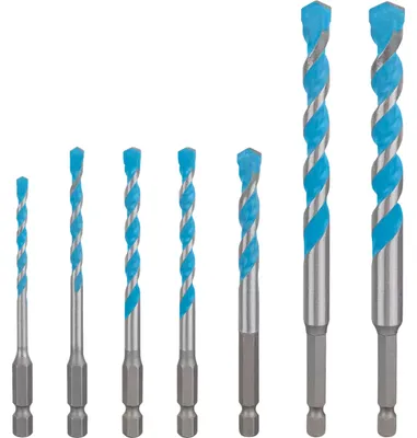 Obrázek produktu pro BOSCH 2608902370 BOSCH EXPERT HEX-9 Multi Construction Mehrzweckbohrer-Set, 7-teilig