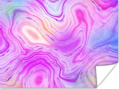 Produktbild von MuchoWow® Poster Neon - Achat-Geode - Steine 120x90 cm - Wandbild