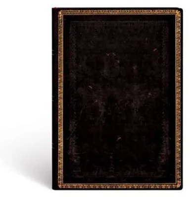 Obrázok produktu pre Paperblanks Black Moroccan, Jednofarebné, Čierna, 176 listy, 100 g/m², Linajkový papier, tvrdý obal