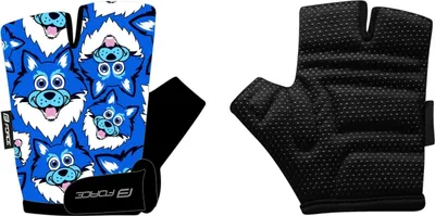 Produktbild von Handschuhe FORCE WOLFIE KID  blau-schwarz : Größe - XL Größe: XL