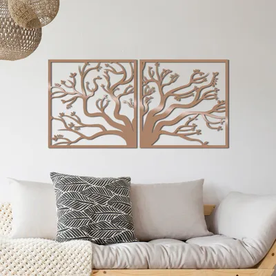 Produktbild von Wallity, Tree2- TNL1201, Kupfer, Sonstige Wohndekorationen, 100 x 50 cm, 100% Metall (Dicke: 1