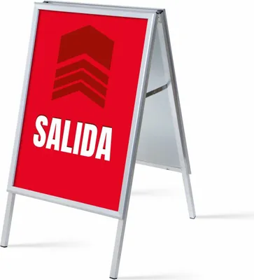 Produktbild von Showdown Kundenstopper - DIN A1 - Komplett-Set - Eingang Deutsch - Blau/Schwarz