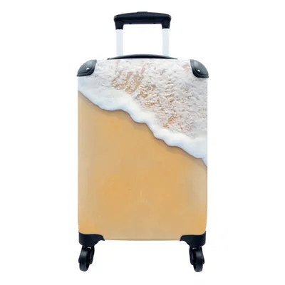Produktbild von MuchoWow® Koffer Handgepäck Trolley Rollkoffer Kleine Reisekoffer mit 4 Rollen - Strand - Wasser - Meer - Tropisch - Sommer - Cabin Size < 55x40x23 cm & 55x40x20 cm - Fotokoffer - Kabinenkoffer - Boardgepäck - Reise-Box - Reisekoffer - Reisegepäck - Koffer mit Bild - Trolley für Kinder