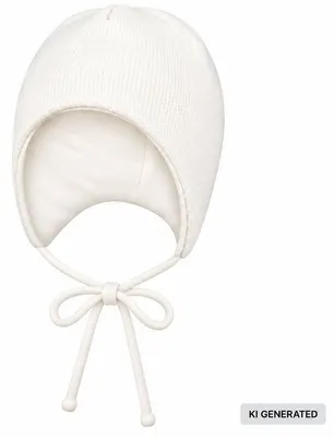 Produktbild von Baby Wintermütze mit Bindebändern Junge Mädchen, Creme2, Gr. 42-44