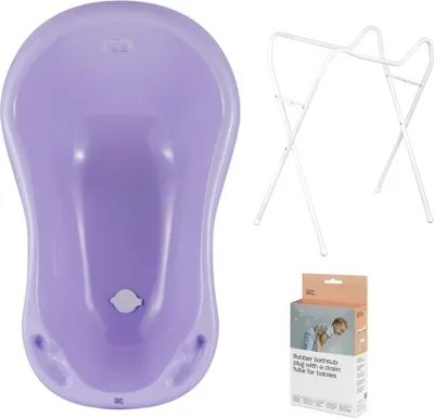 Produktbild von Babywanne, Gestell, Abfluss – Lila