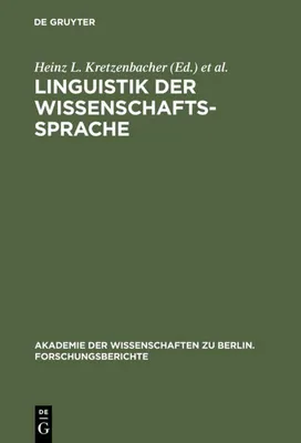 Produktbild von Linguistik der Wissenschaftssprache