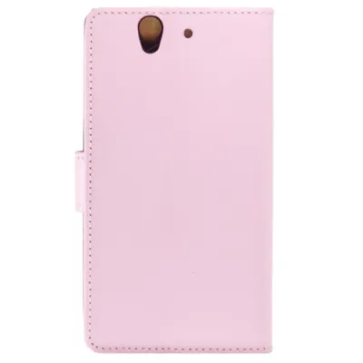 Produktbild von Book Case Handyhülle für Sony Xperia Z Pink Lederhülle 4250710507894