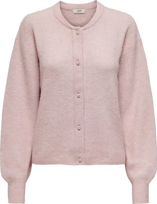 Produktbild von Strickjacke Rundhals Knopfleiste Perlen Knit Fit | XL