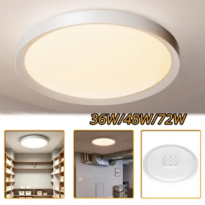 Produktbild von ACXIN energiesparende LED Deckenleuchte 48W Tageslichtweiß, langlebige LED Panel Leuchte, energiesparende Deckenlampe, Grundbeleuchtung, Haushaltsleuchte