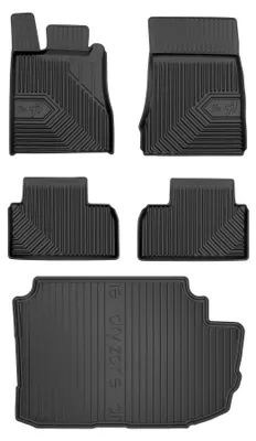 Productafbeelding van Rubberen automatten + kofferbakmat voor Mercedes-Benz Klasa S W220 1998-2005 (sedan) – 5-delig, zwart, op maat – Wielganizator