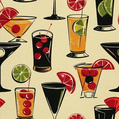 Produktbild von OUTDOOR DEKOSTOFFE OXFORD - Motiv Cocktail | DX8318