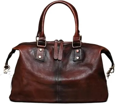 Produktbild von Sporttasche Leder Vintage Reisetasche aus echtem Leder for Männer, weiches Rindsleder, Unisex-Reisetasche, große Umhängetasche, for(Coffee)