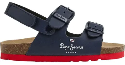 Zdjęcie produktu dla Sandały Pepe Jeans Bio Double Kansas Bk, niebieskie, rozmiar 30 (chłopięce), niebieskie, rozmiar 30
