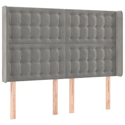Zdjęcie produktu dla VidaXL 3120062, Jasny Szary, Poliester, Drewno, 1470 mm, 118 cm, 128 cm, 160 mm
