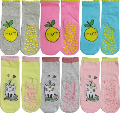 Produktbild von YOCLUB Kinder Socken Baumwolle ABS rutschfest 6er Pack