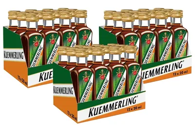 Produktbild von Kümmerling Kräuterlikör mit abgestimmter bitteren Süße 2cl 3x12er Pack