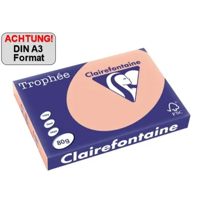 Image de Clairefontaine Papier à copier 1260C A3 80g pêche 500Fl