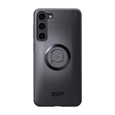 The back of a smartphone case with a circular mounting system and the brand logo.