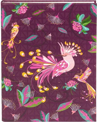 Image de Goldbuch Carnet « Oiseaux tropicaux » Pflaume 15 x 22 cm
