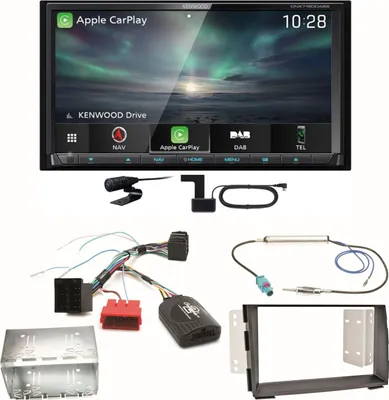 Produktbild von Kenwood DNX-7190DABS Android Auto Carplay Digitalradio Einbauset für Kia Venga