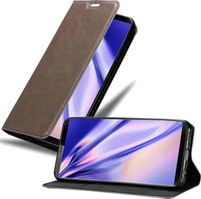 Obrázek produktu pro Cadorabo pouzdro pro Cubot X19 Protective Case in Brown Pouzdro na mobilní telefon s magnetickým zavíráním