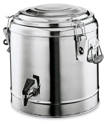 Produktbild von 2x WAS Germany Thermogetränkebehälter mit Zapfhahn 11l, Ø 30 cm, Chromnickelstahl