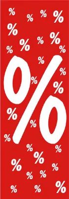 Produktbild von Plakat 'Prozentzeichen' ohne Klemmschienen