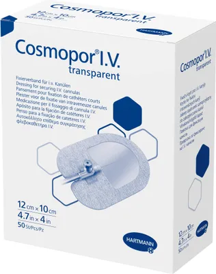 Produktbild von Cosmopor I.V. transparent 12x10cm, 50 St PFL