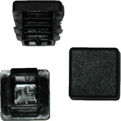 Produktbild von 200 x Lamellenstopfen Vierkantrohrstopfen 20 x20 mm (Außen) Stopfen SCHWARZ