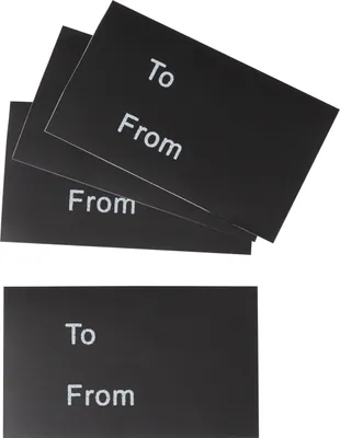 Produktbild von VBS Sticker To From 4 Stück 6x3.5 cm Etiketten für Geschenke und Karten