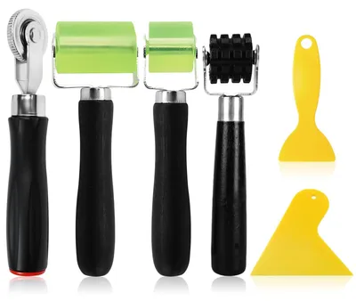Produktbild von 4 Stück Professionelles Andrückrolle Set, 7mm/28mm/30mm/50mm Andruckrolle