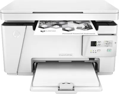 Produktbild von HP LaserJet Pro MFP M26a, Laser, 600 x 600 DPI, A4, 18 Seiten pro Minute, Doppelseitiger Druck, Weiß