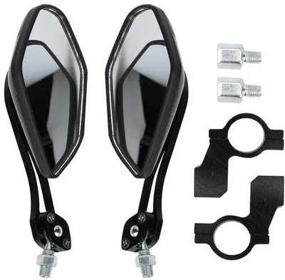 Obrázok produktu pre Zrkadlo na bicykel s 360-stupňovým rozsahom – nastaviteľné – univerzálne – pre bezpečnú jazdu – ideálne na bicykle – univerzálne – otočné o 360 stupňov – pre bezpečnú jazdu