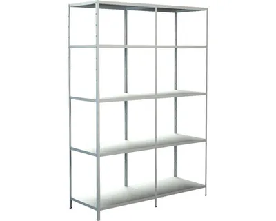 Obrázok produktu pre Kovový regál rozširovací Schulte 4529-W 2000x1400x500 mm, 10 políc, nosnosť 850 kg, biely