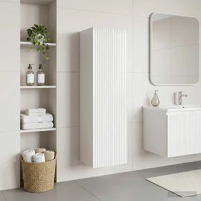 Produktbild von Maison Exclusive - Wandmontierter Badezimmerschrank Hochglanz Weiß