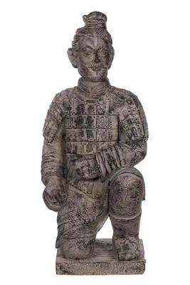 Produktbild von Riesige XXL SY250132 beige schwere Statue Terrakotta Krieger chinesisch 82cm