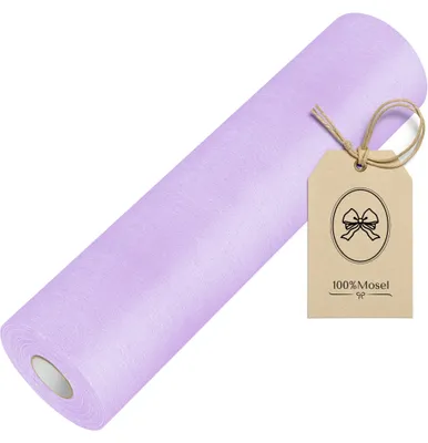 Immagine prodotto di Tovaglia in tessuto non tessuto, 100% cotone, per la regione del Mosel, colore lilla (30 cm x 25 m), ideale come runner da tavolo