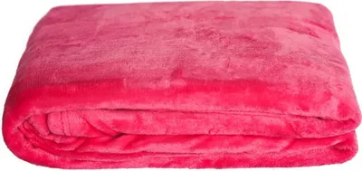 Zdjęcie produktu dla Przytulny koc 270x230 cm koc polarowy narzuta poliestrowa różowy