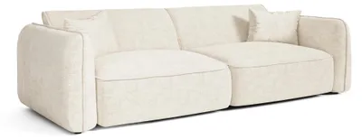 Produktbild von Sofa LOMI Geprägter Samt Creme 235cm