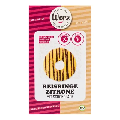 Obrázek produktu pro Rýžové kroužky - citron s čokoládou 110g