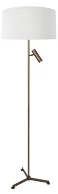 Obrázok produktu pre Lampa stojaca - bronz - Stang - kov textil - Ø 40cm - LED_E27 - 4843BR - Steinhauer