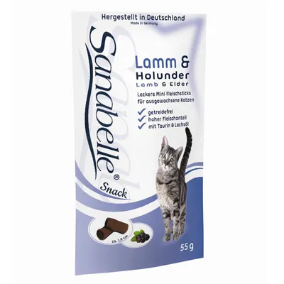Produktbild von Sanabelle Snack mit Lamm & Holunder 20x55g